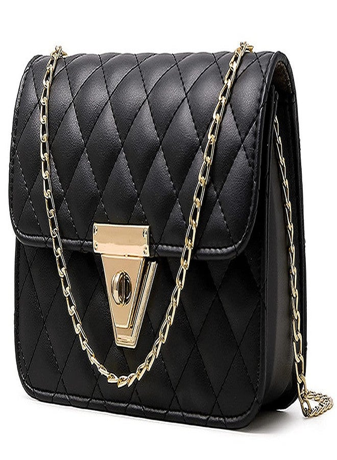 Fargo Leatherette Side Sling Bags For Women's Ladies Hangbag (Black) - Image 1